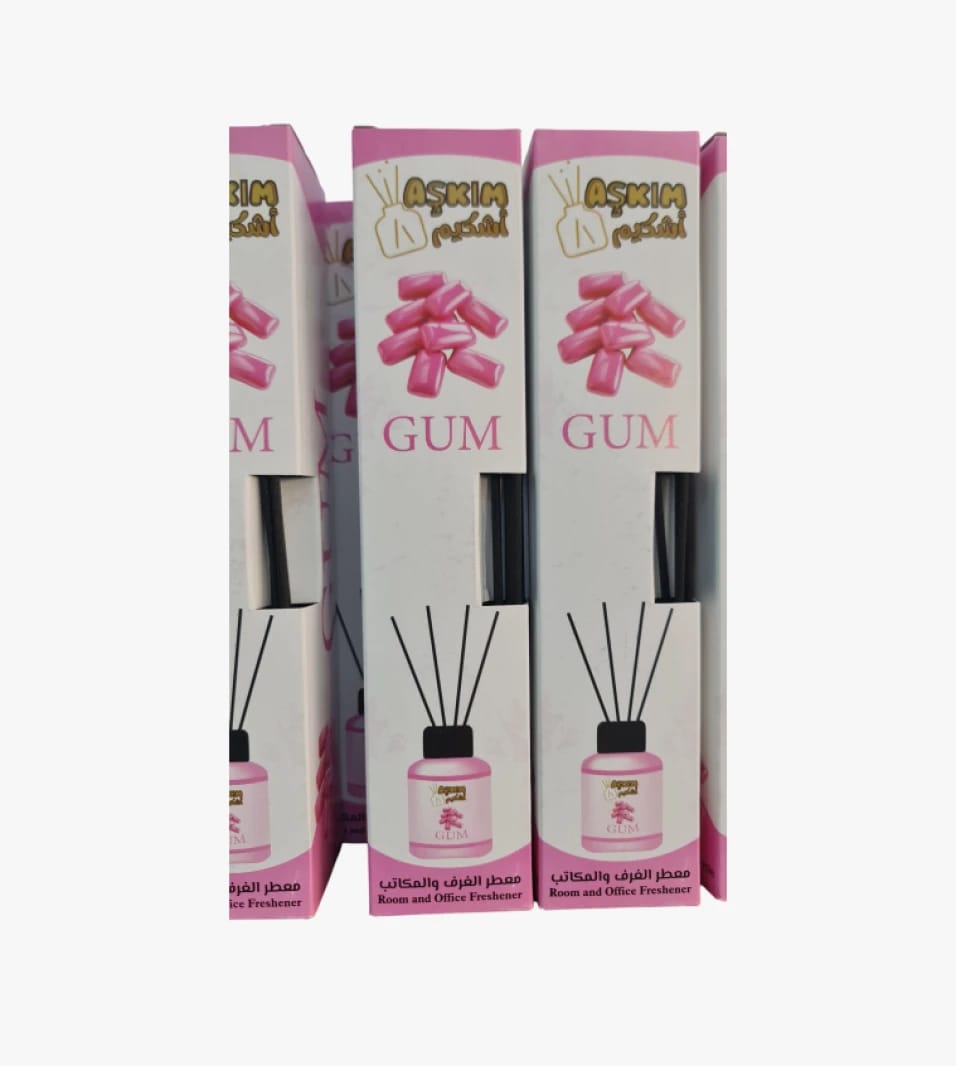 عطر آشكيم معطر جو ذكي برائحة العلكة المعطر المناسب للمكاتب وغرف الاجتماعات