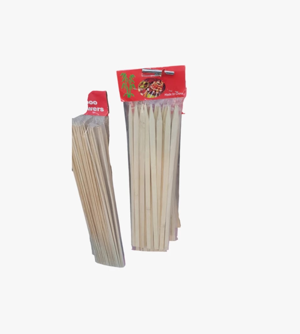 Bamboo Skewers for BBQ Grilling and Easy Cooking for BBQ Lovers and Perfect Food Preparation