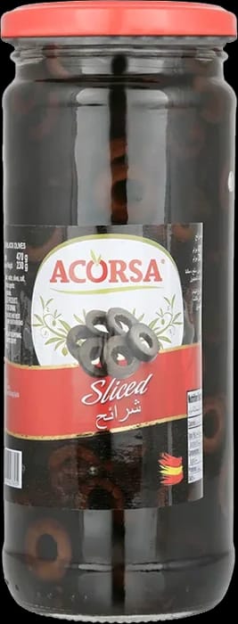 Acorsa Sliced Black Olives