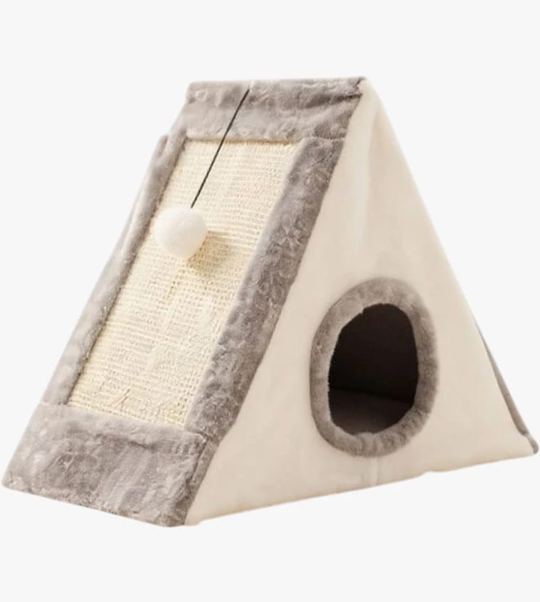 CAT SCRATCHER WITH HOUSE (45*25*36)