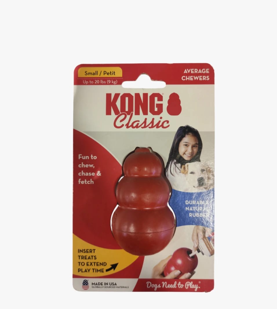 KONG Classic Dog Toy with Superior Design for Chewers and Play Enthusiasts, Available in Small Sizes for All Dogs.