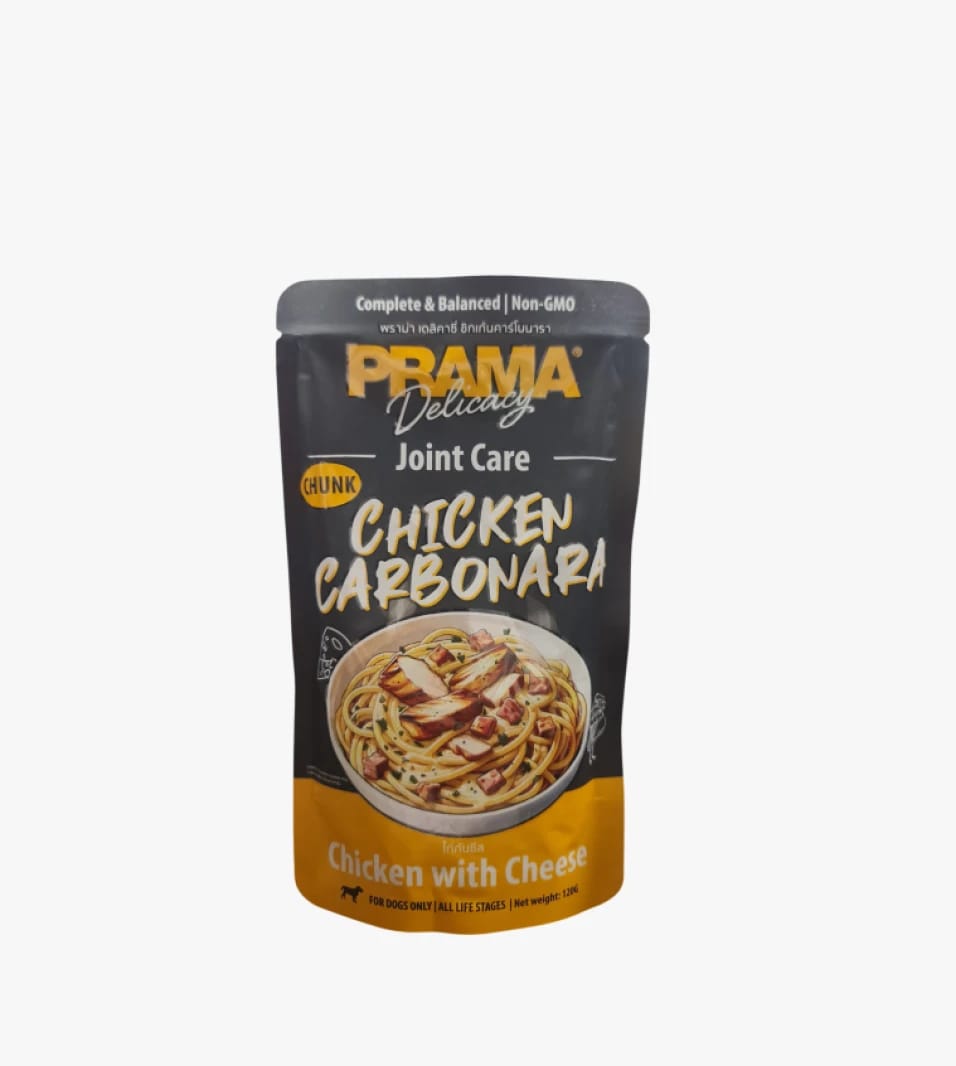 PRAMA Delicacy Joint Care Chicken Carbonara Delightful Dog Food Enhancing Well-being