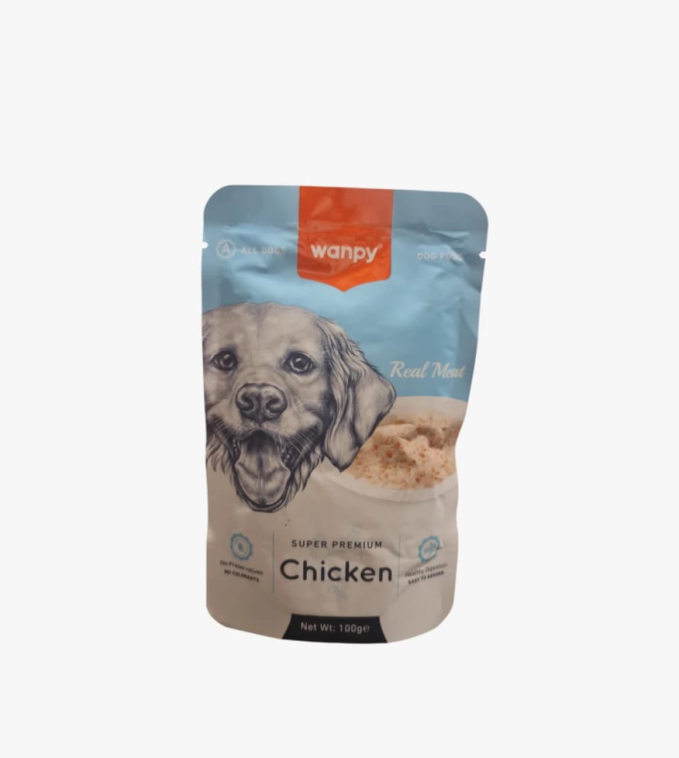 Wanpy Premium Chicken Dog Food with Attractive Design for All Dog Types Ensuring Excellent Nutrition