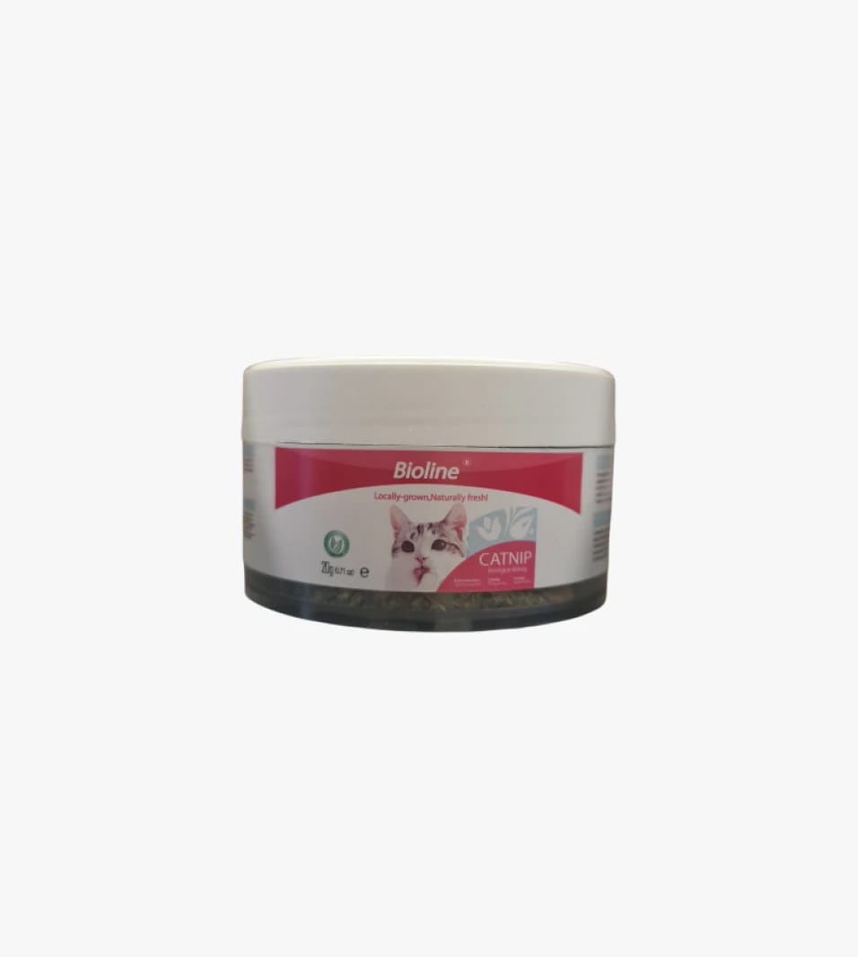 Bioline Natural Catnip Powder Box Exciting Design for Cat Lovers with Unique Packaging