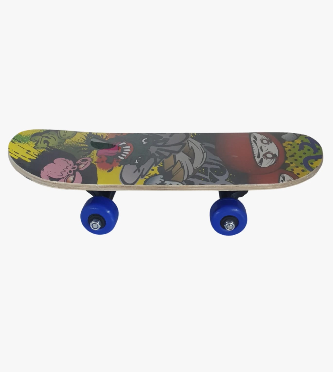Kids Skateboard with Colorful Cartoon-Inspired Design for Beginners and Enthusiasts in Freestyle Skateboarding