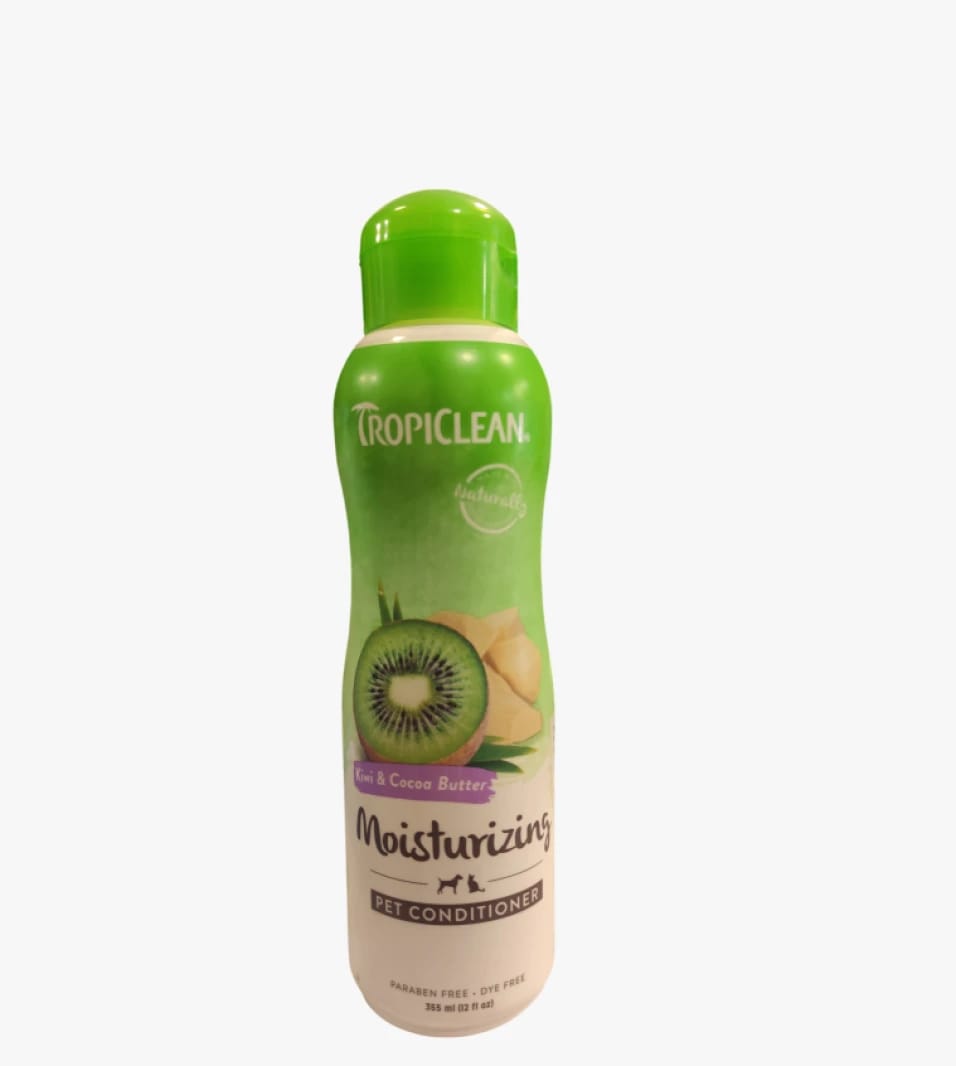 TropiClean بلسم مرطب فاخر للقطط والكلاب برائحة الكيوي وزبدة الكاكاو لجميع أنواع البشرة والألوان