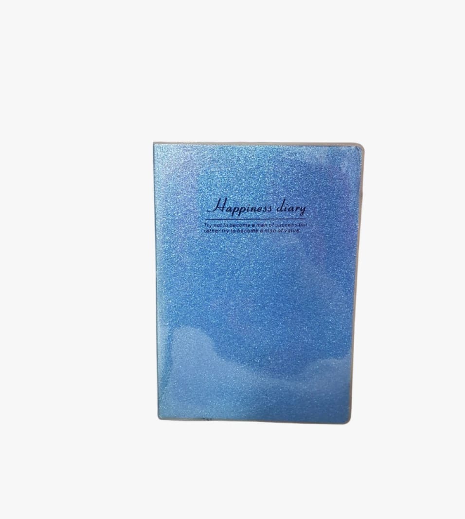 Halian Happiness Diary, Blue Attractive Design Perfect Notepad for Writing Enthusiasts and Daily Life Journaling.