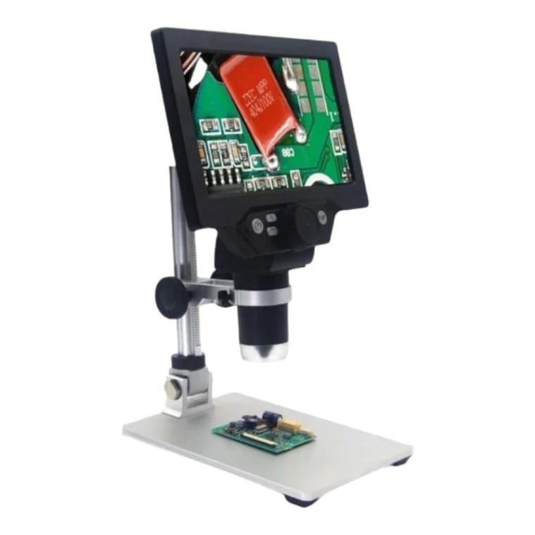 مجهر رقمي محمول بشاشة LCD وقوة تكبير 1-1200x