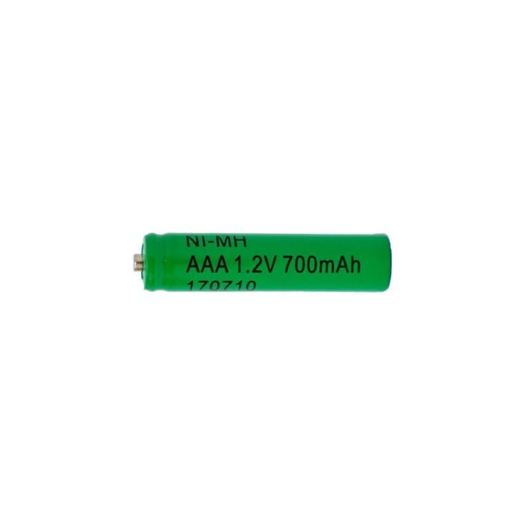 بطارية Ni-MH AAA قابلة لإعادة الشحن بسعة 700mAh وجهد 1.2V