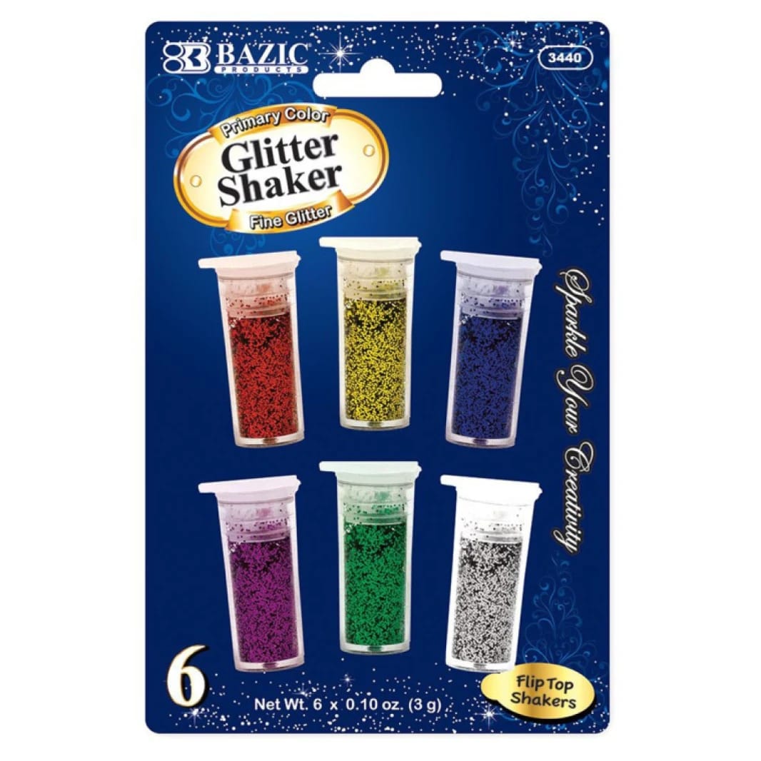BAZIC Primary Color Glitter Shaker