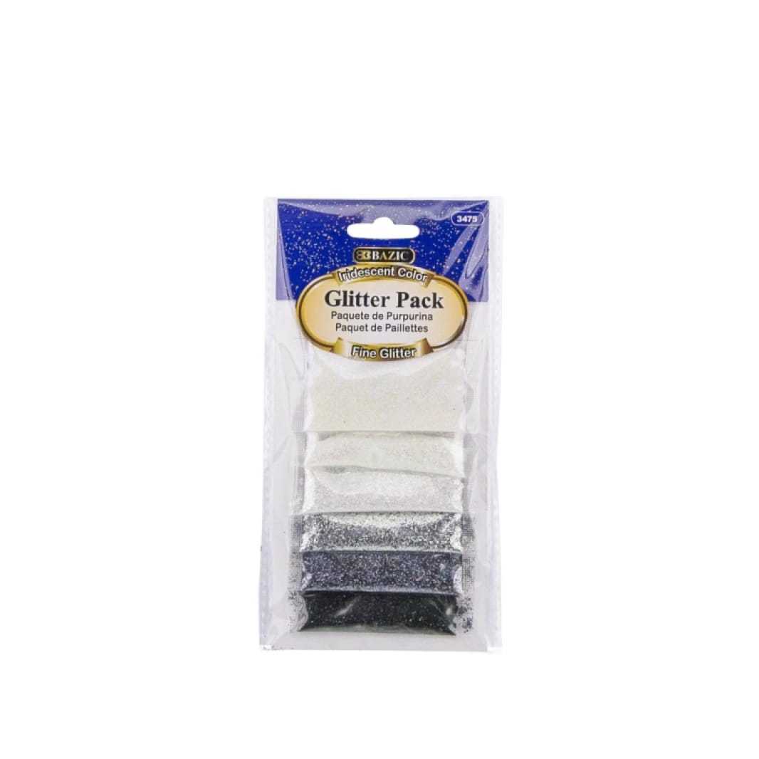 BAZIC Iridescent Color Glitter Pack Set of 6