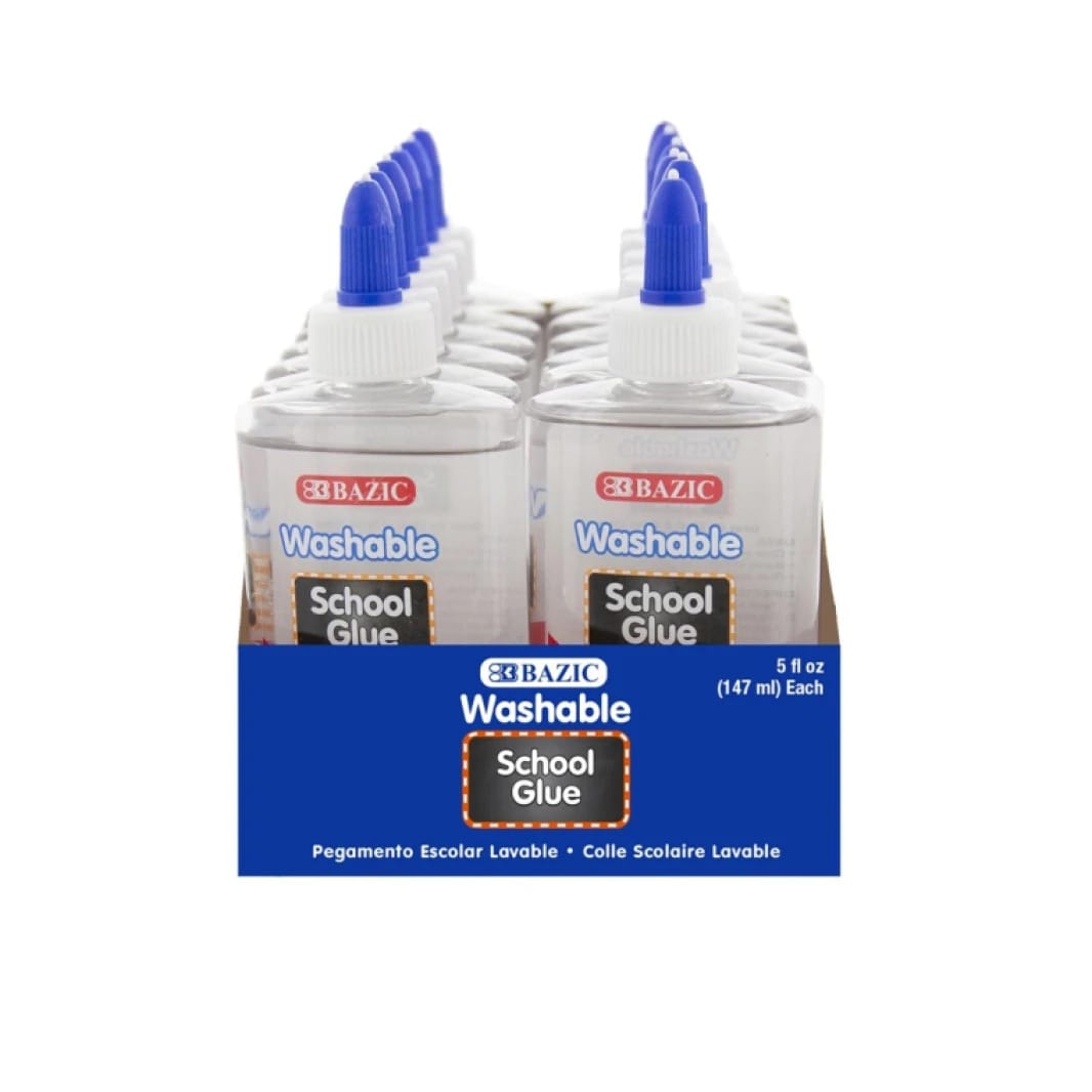 BAZIC Washable Clear School Glue Display