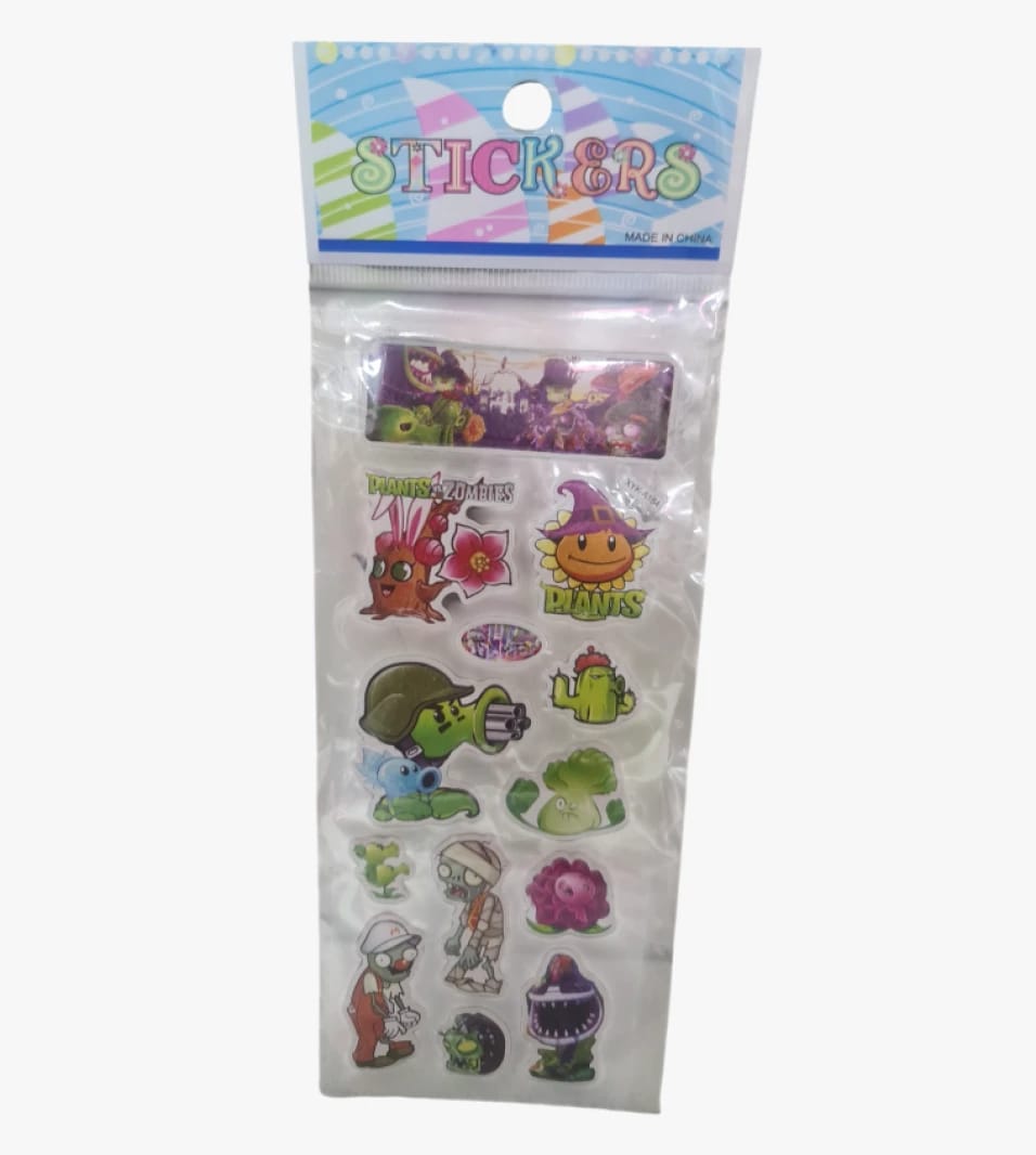 Plants vs Zombies Character Sticker Set for Kids and Teens, Colorful and Captivating Designs for Game Lovers