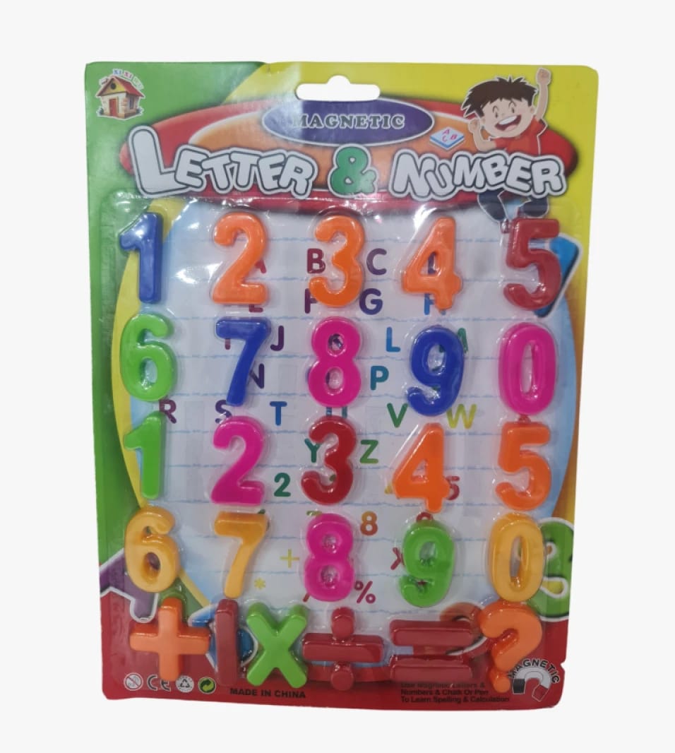 Colorful Magnetic Letters & Numbers Set for Kids' Education and Skill Enhancement in a Fun Way.