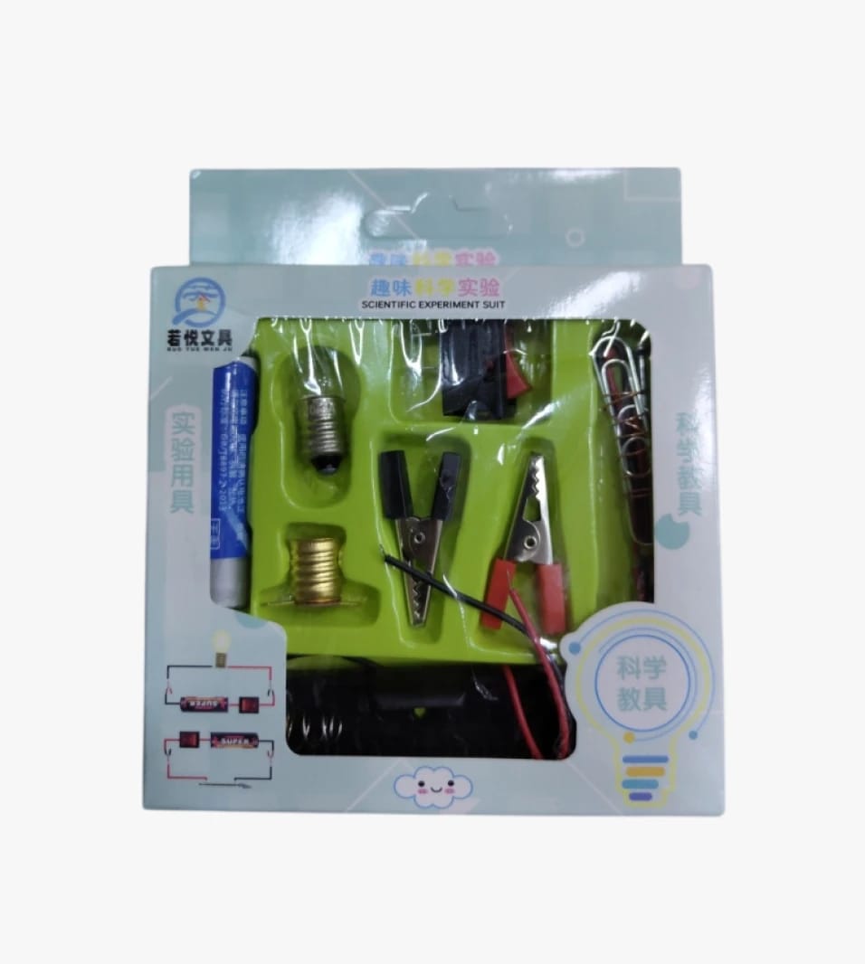 Mengya Scientific Experiment Suit for Kids with Electrical Components and Lamp Holder for Beginners