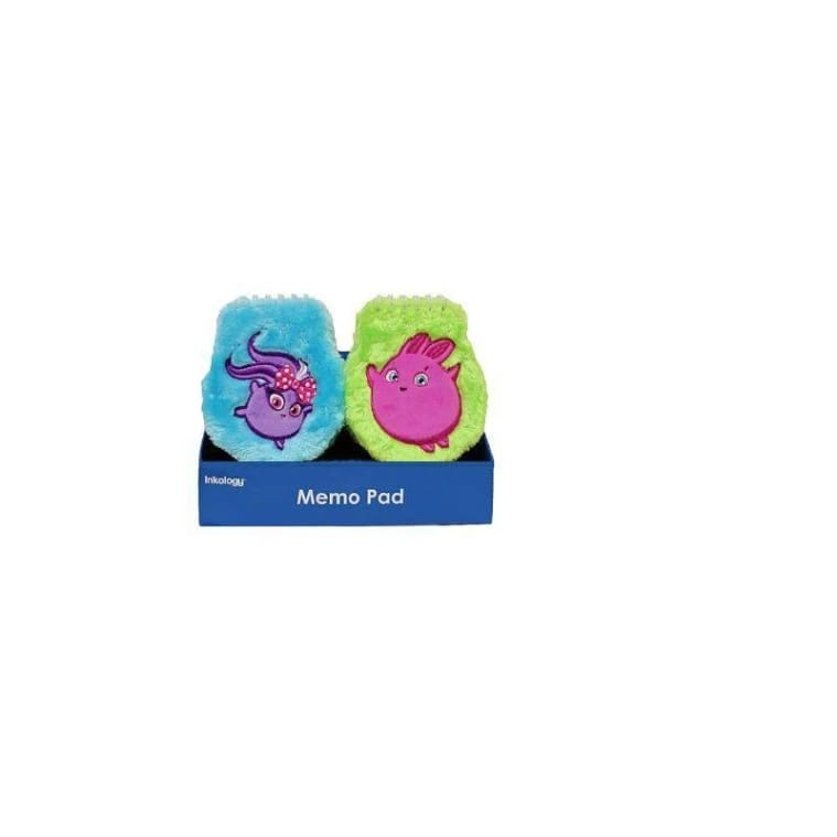 Inkology Sunny Bunnies Plush Memo Pad