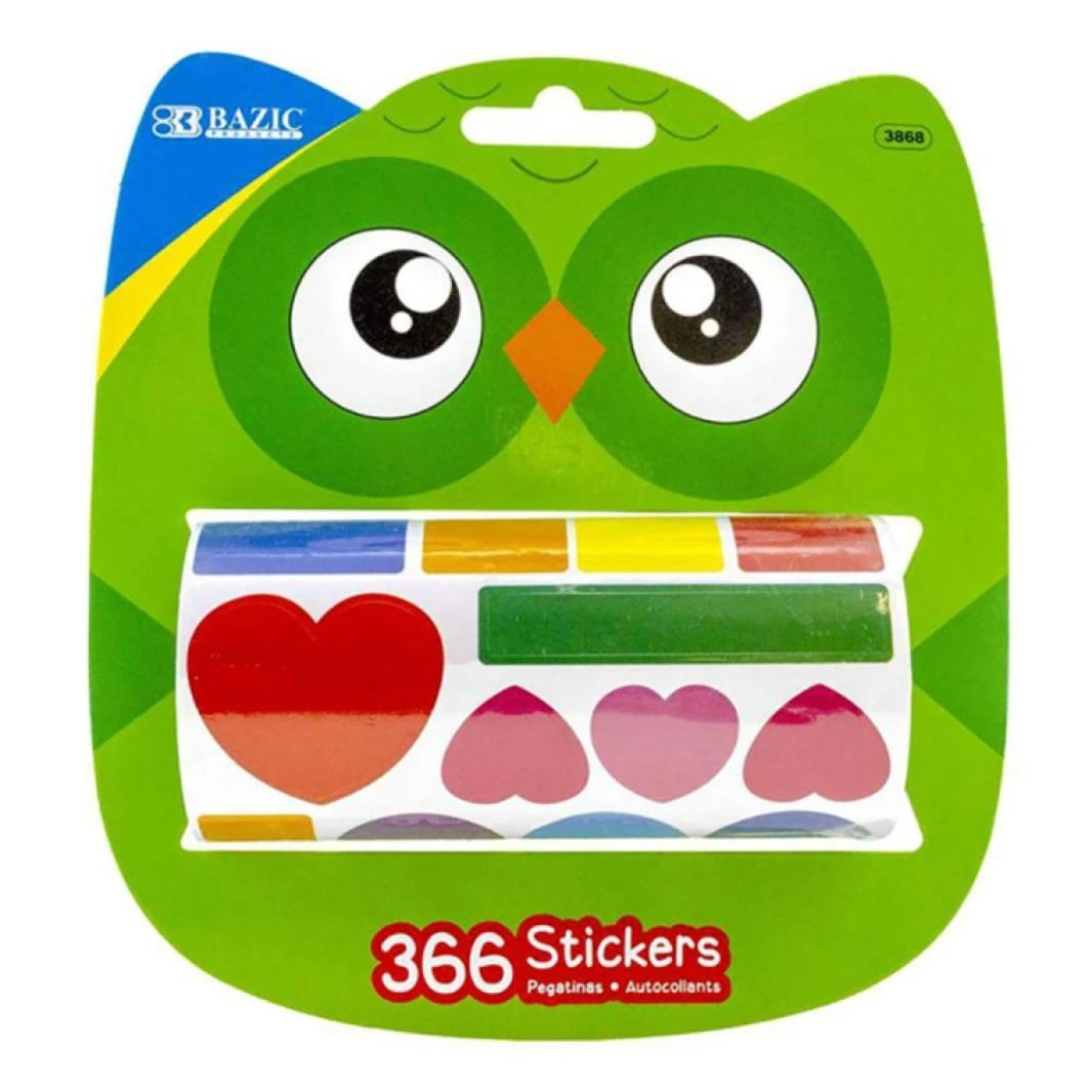 BAZIC Mix Shapes Sticker Rolls