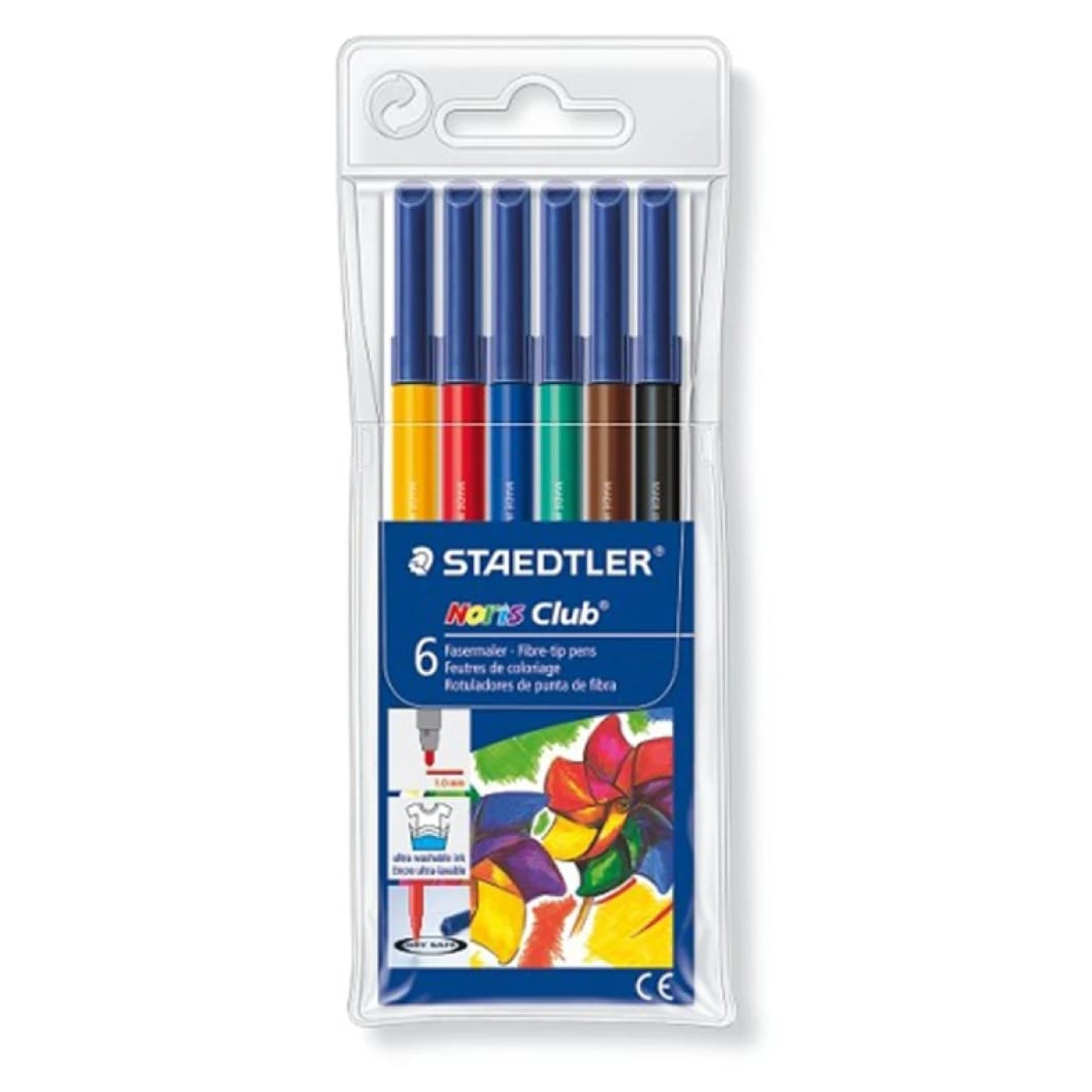 Staedtler Noris Club Fibre Tip Pen Set of 6