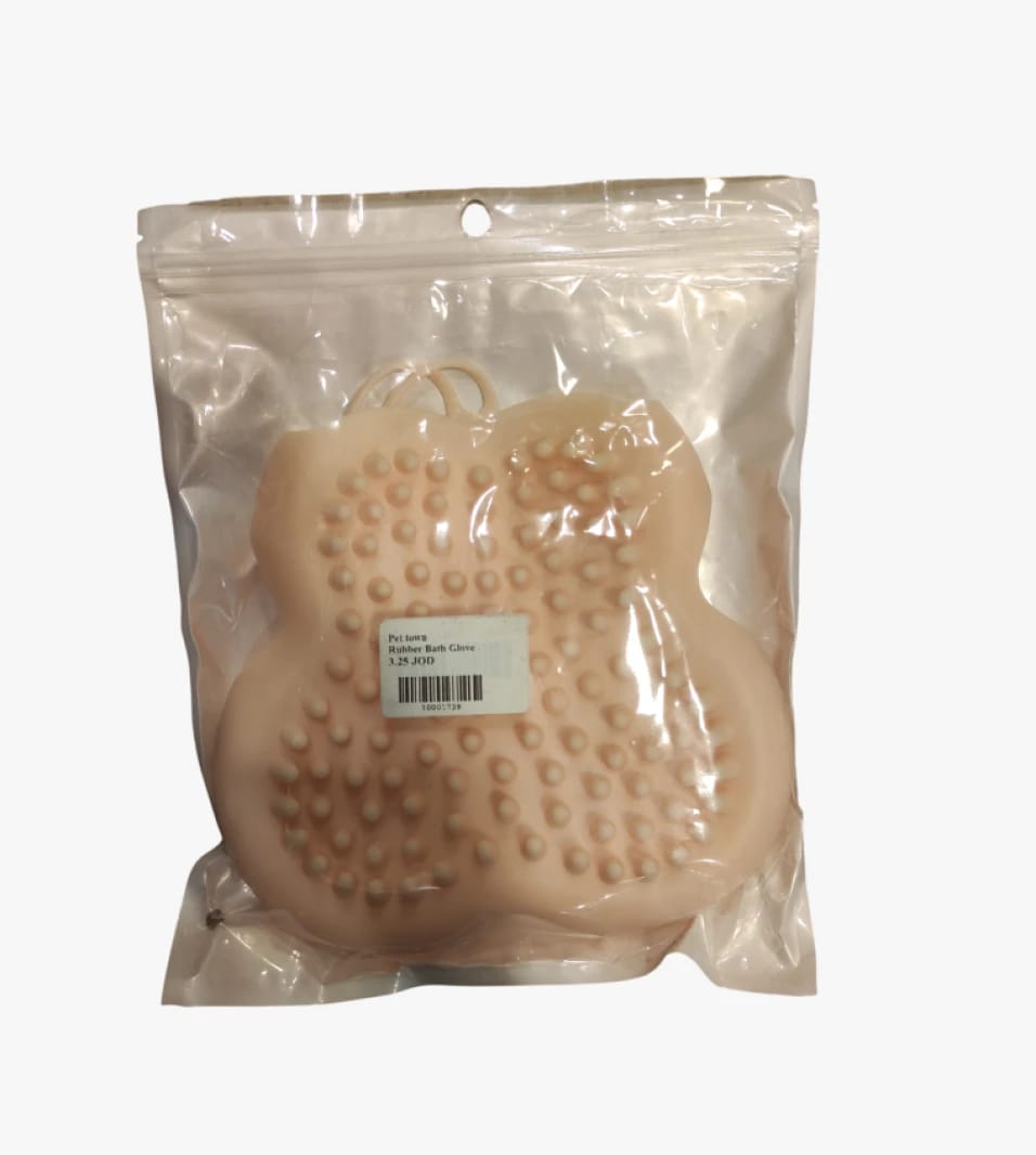 Pet Keeper Rubber Bath Glove, Textured Design for Cats and Dogs, Ensuring a Comfortable Bathing Experience
