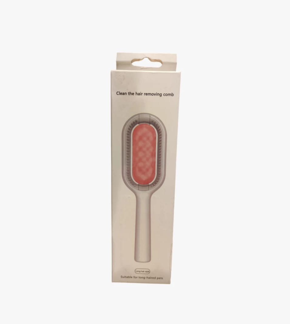 Easy Clean Hair Removing Comb, Designed for Long Fibers Suitable for Pets with Comfortable Handle and Massage Pads