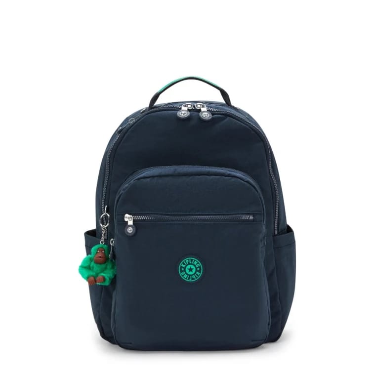 Kipling Seoul Lap Large Backpack – Blue Green