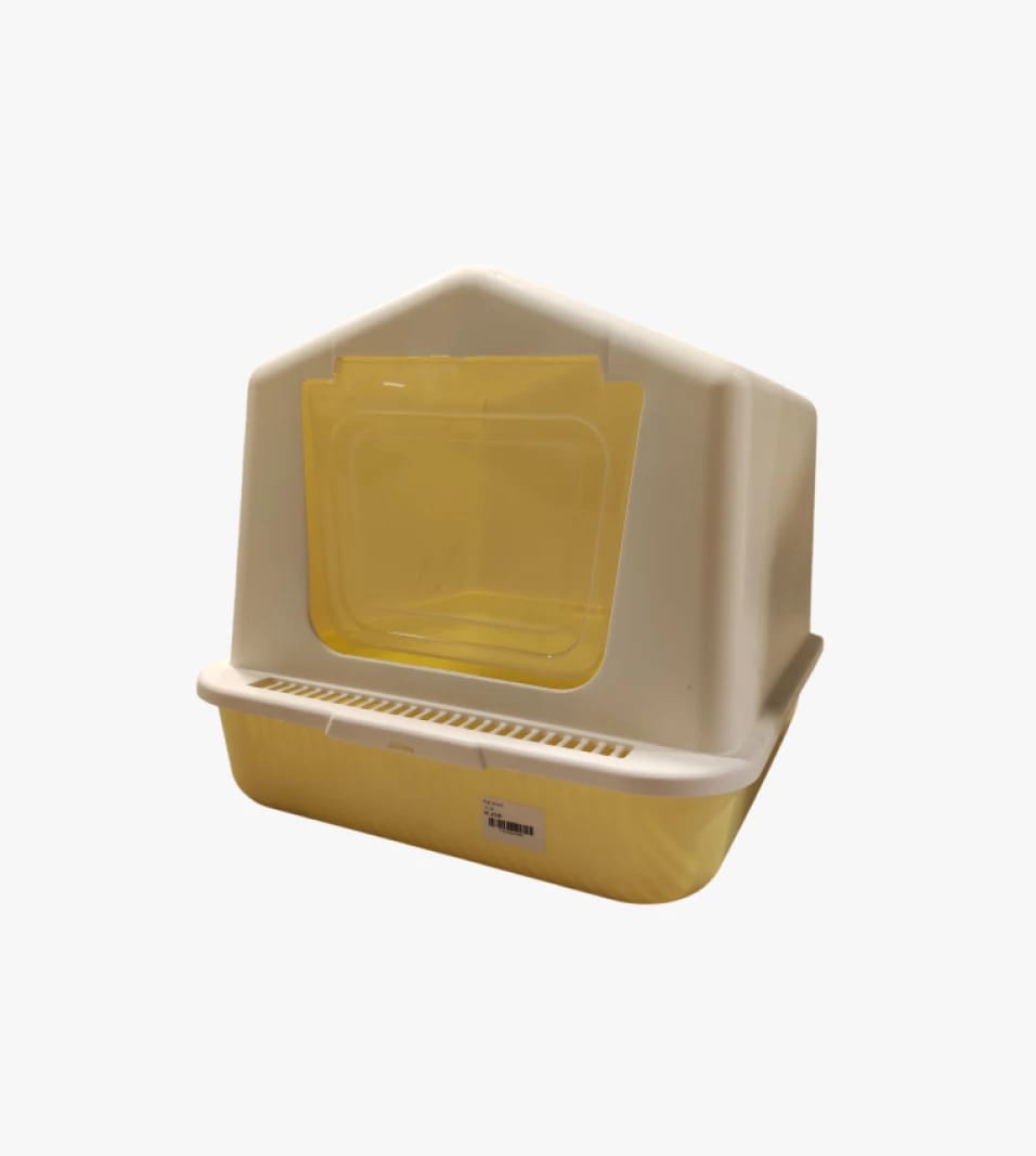 Lava Brand Enclosed Cat Litter Box with Convenient Access Flap, Modern Design for Stylish Homes - Assorted Colors