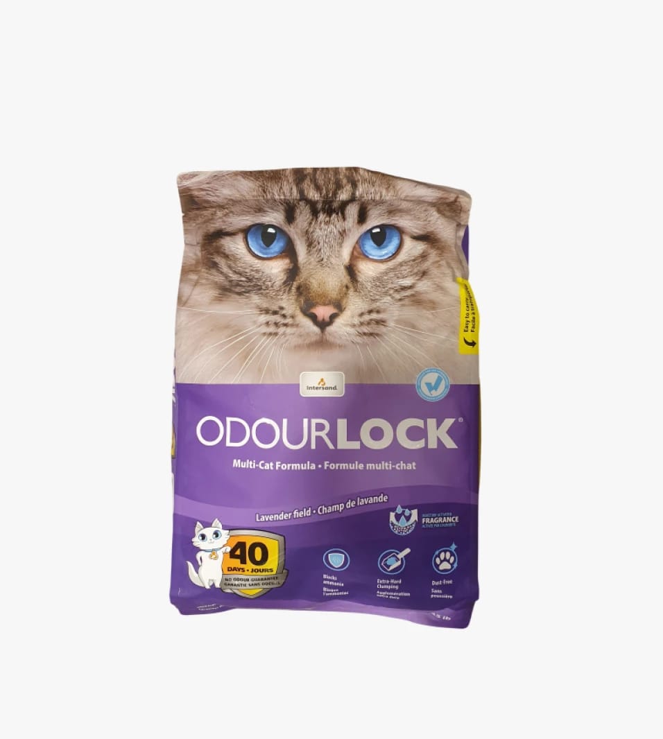 Odour Lock Multi-Cat Formula, Lavender Scented, Perfect for Family-Favorite Pets, Designed for Maximum Odor Control.