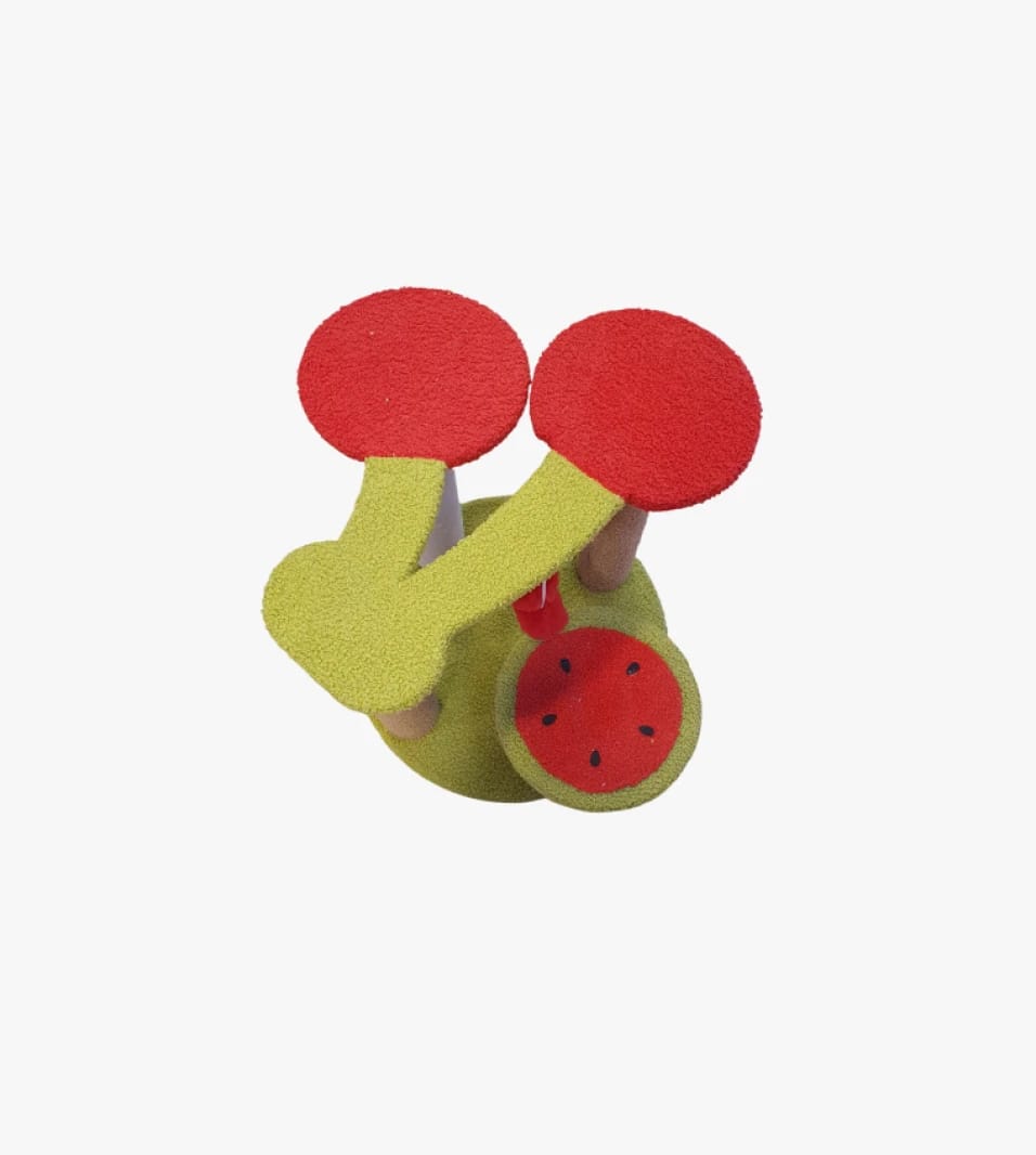 Cat Climbing and Play Tower by Cat Inspiration Watermelon Design Perfect for Active and Playful Felines Everywhere