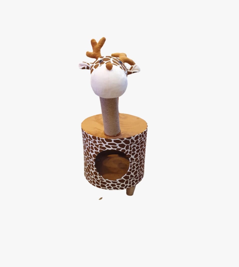 Cat House Tower Giraffe Design by Pet Cat, Durable and Fun for Cats and Children Entertainment