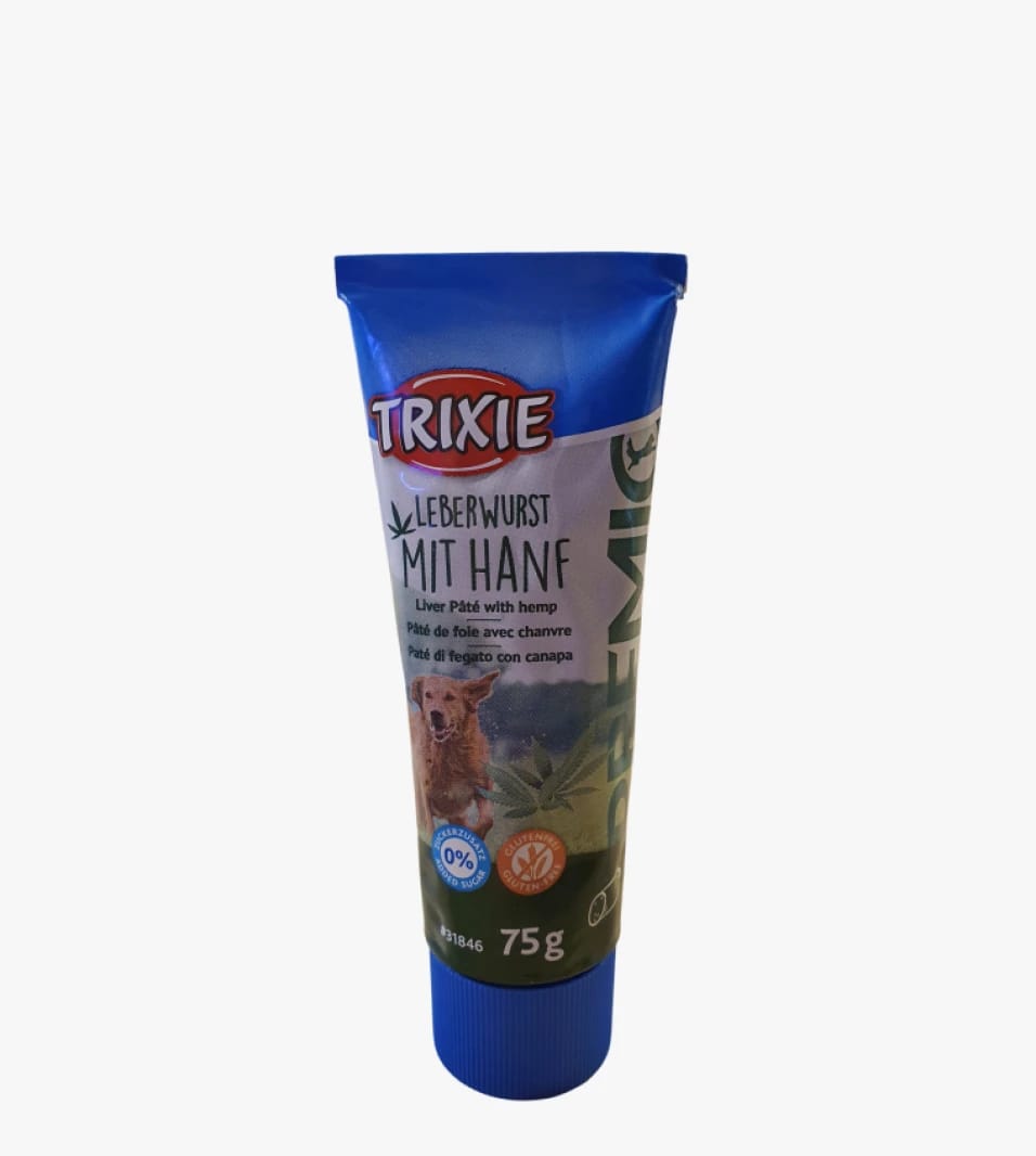 TRIXIE Liverwurst with Hemp for Dogs, Premium Dog Treat with Unique Flavor for Relaxation