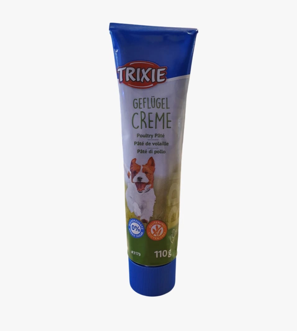 Trixie Poultry Pâté Cream for Dogs - A Delicious Treat for Training and Energizing Your Beloved Pet