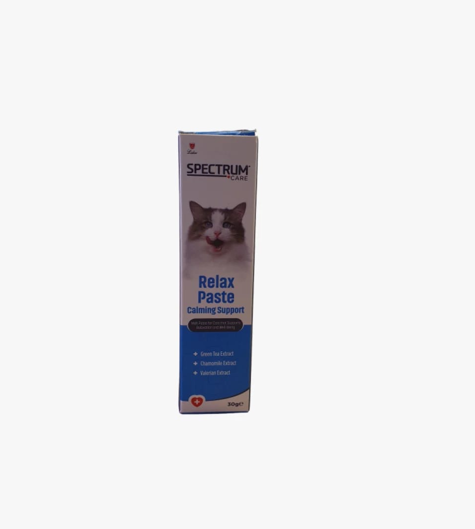 Spectrum Care Relax Paste for Cats, Calming Support for Relaxation and Well-Being, Suitable for All Breeds and Ages.