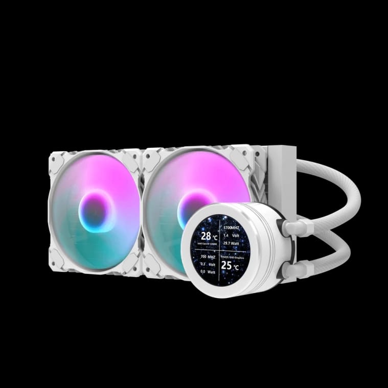 Darkflash DN240S AIO 240mm Liquid Cooler - White