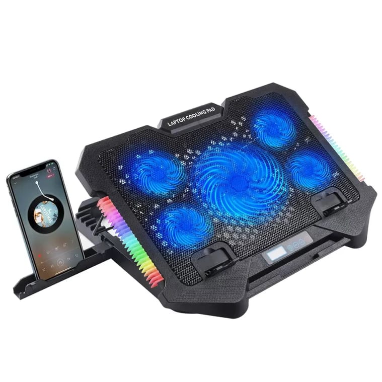 LS Premium Cooling Pad Stand S500 17.3 inch- 5 fan
