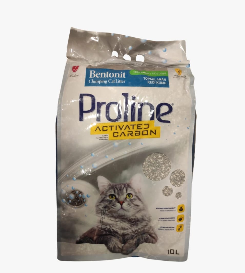 Proline Clumping Cat Litter Bentonite with Activated Carbon Fibers Designed for Cats Requiring Extra Care
