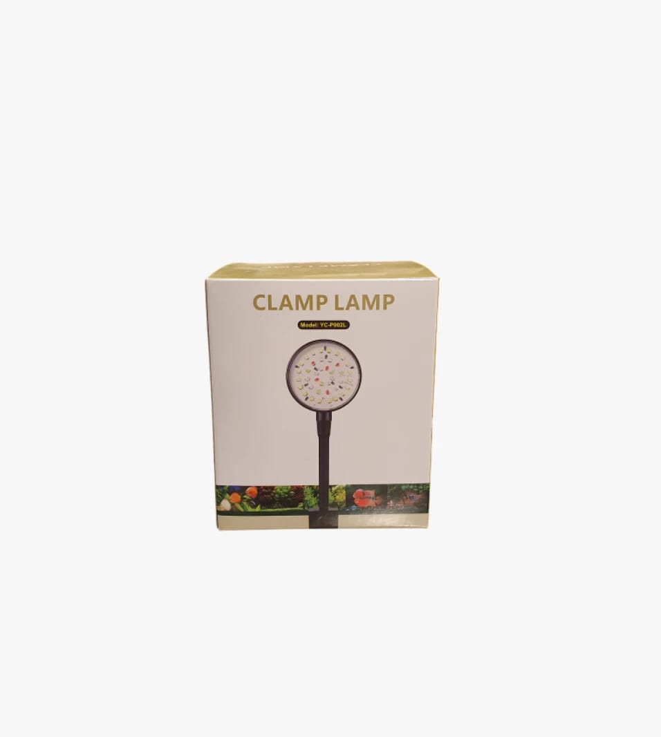 Clamp Lamp Aqua Modern Design for Home and Commercial Use in Aquariums and Multi-Color Lighting