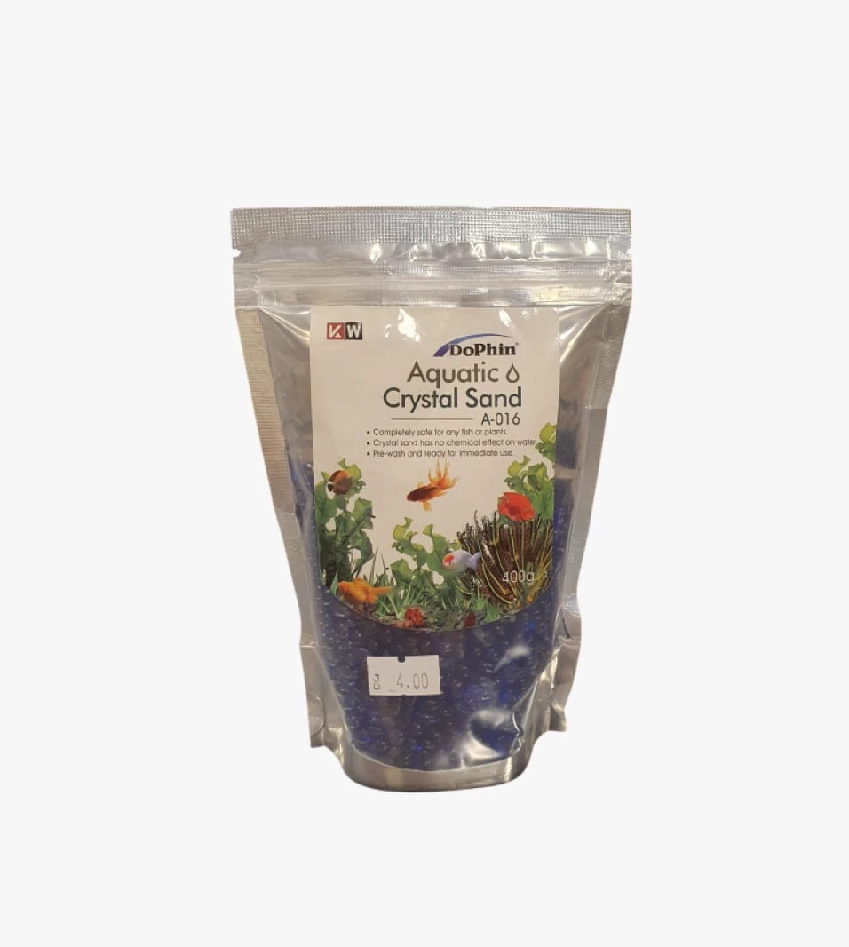 Dophin Aquatic Crystal Sand for Fish Tanks and Plants, Enjoyable and Safe for Aquatic Environments.