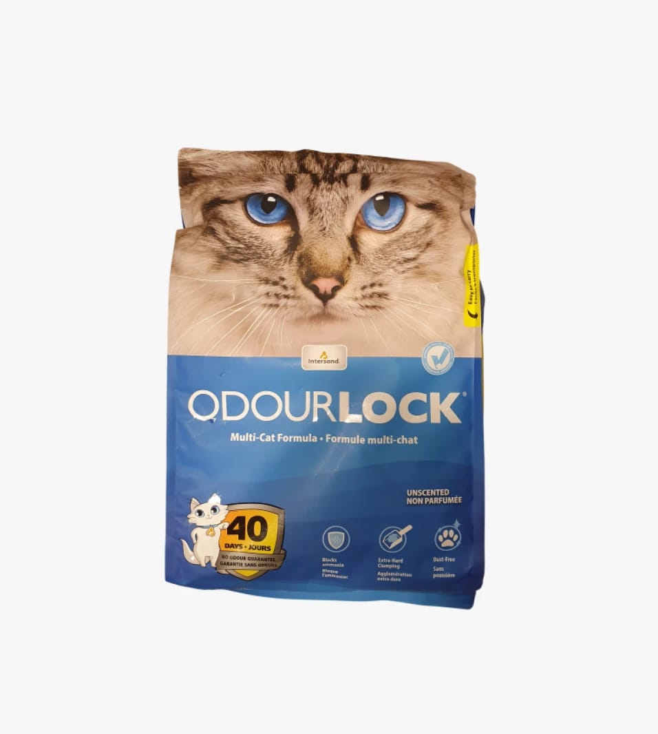 Intersand OdourLock Multi-Cat Formula Cat Litter, Unique Design for Multi-Cat Owners for Clean Home Environment