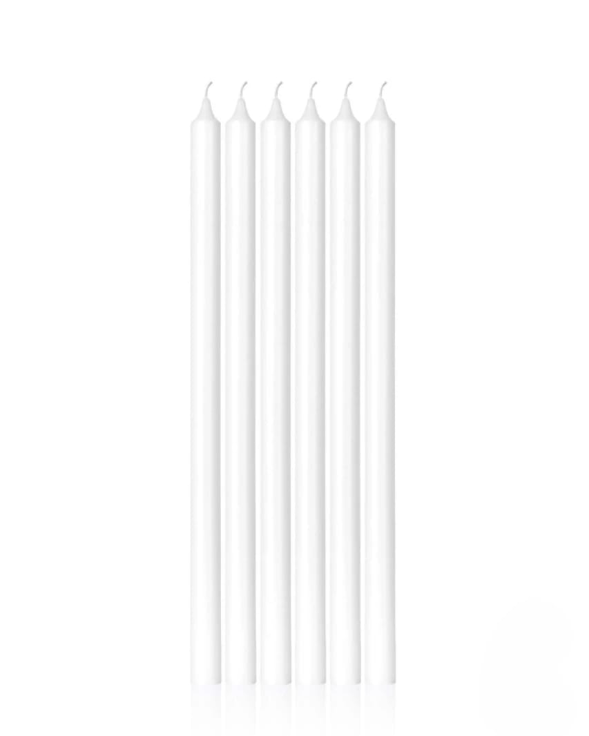 White Taper Candle Set