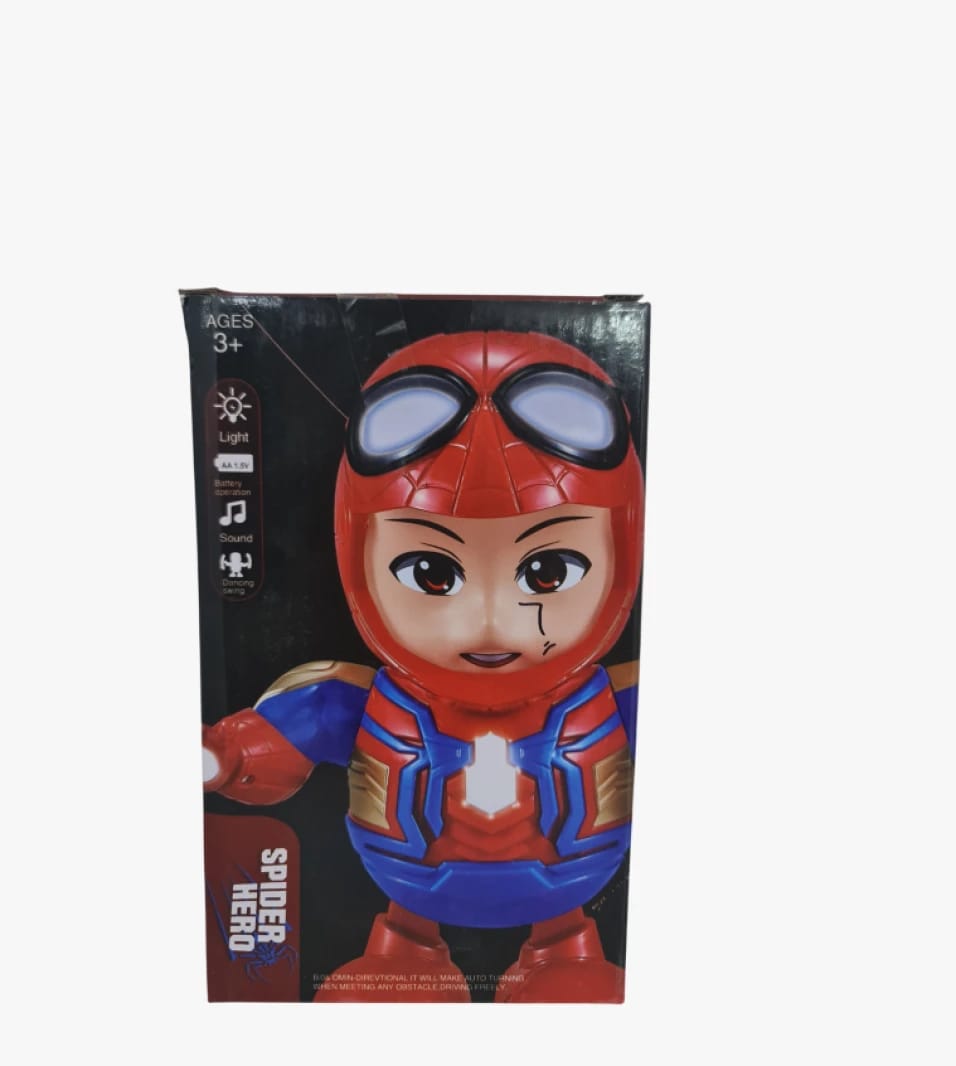 Spider Hero Electric Dancing Light-Up Toy for Kids, Ages 3 and Up, Ideal Gift for Boys and Girls with Interactive Features