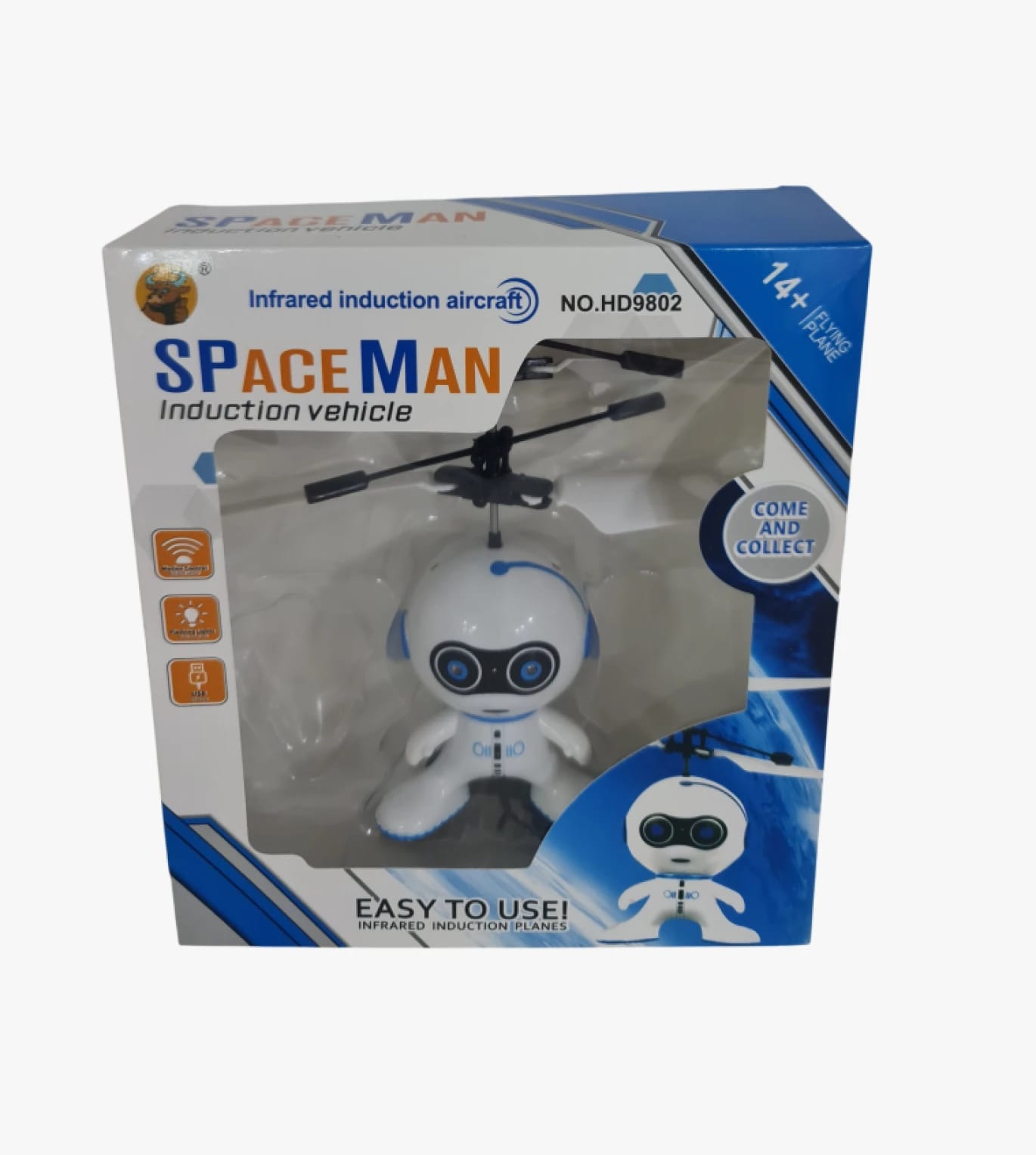 SPACEMAN Flying Aircraft for Ages 14+ Helicopter Robot Toy Design for Collection and Fun