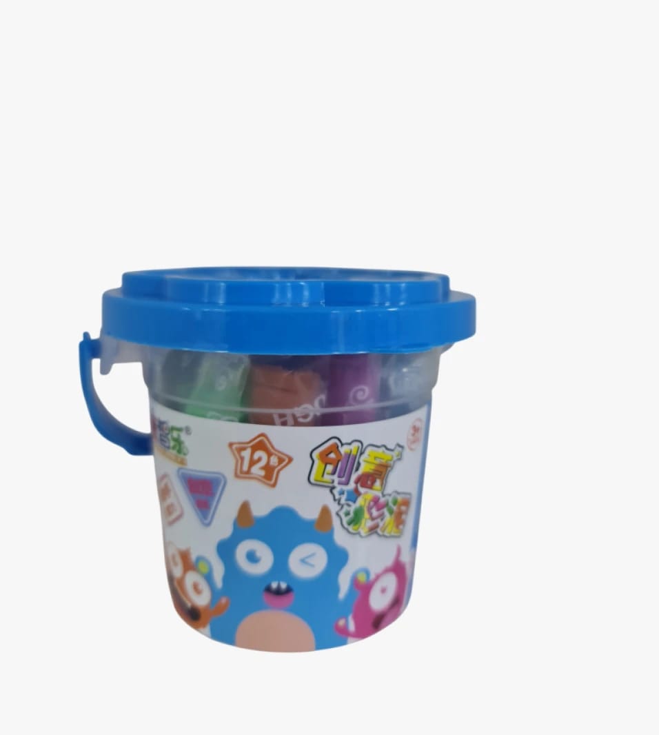Kids' Modeling Clay Set with Unicorn Design Lid and Easy-Pour Spout for Creative Playtime