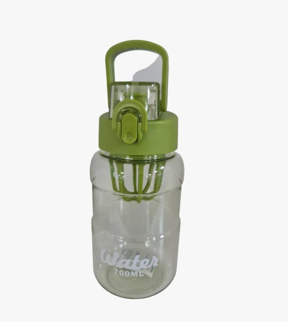 Trendy 700ml Water Bottle for Fitness Enthusiasts with Press Button Design for Outdoor Use