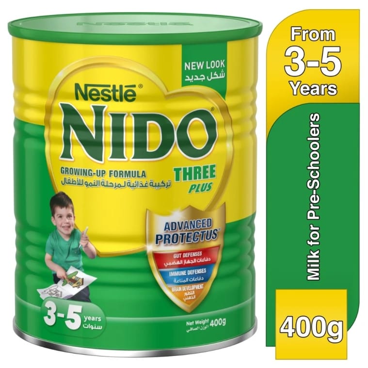 حليب الاطفال Nido Three Plus Stage 4 Milk 400g