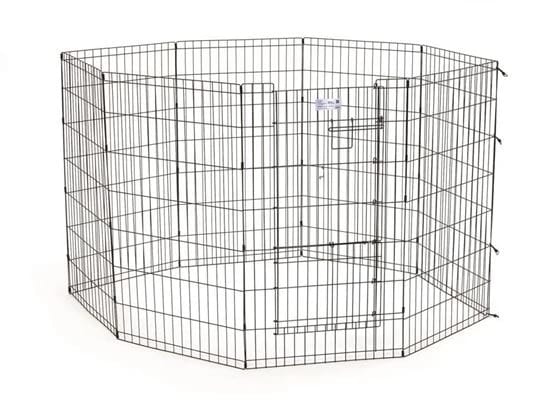 Midwest 42" Black Exercise Pen w/Full MAX Lock Door