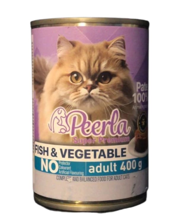 Perla Adult Cat Wet Food Paté with Fish and Vegetables