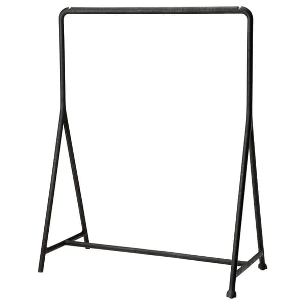 Clothes rack, in/outdoor, black, 117x59 cm