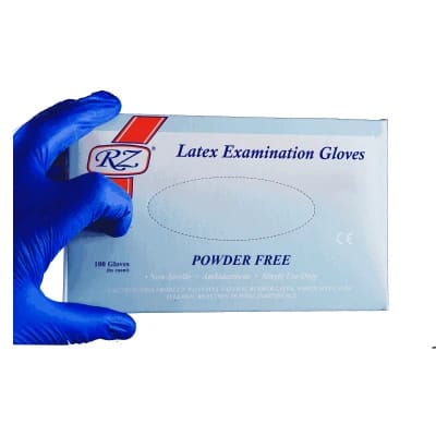 Latex Gloves, Powder-Free, Medium - 1000/Carton