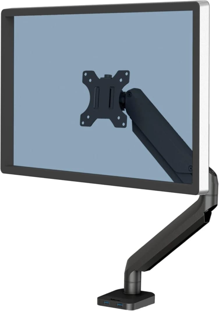 Fellowes Platinum Series Single Monitor Arm, Black