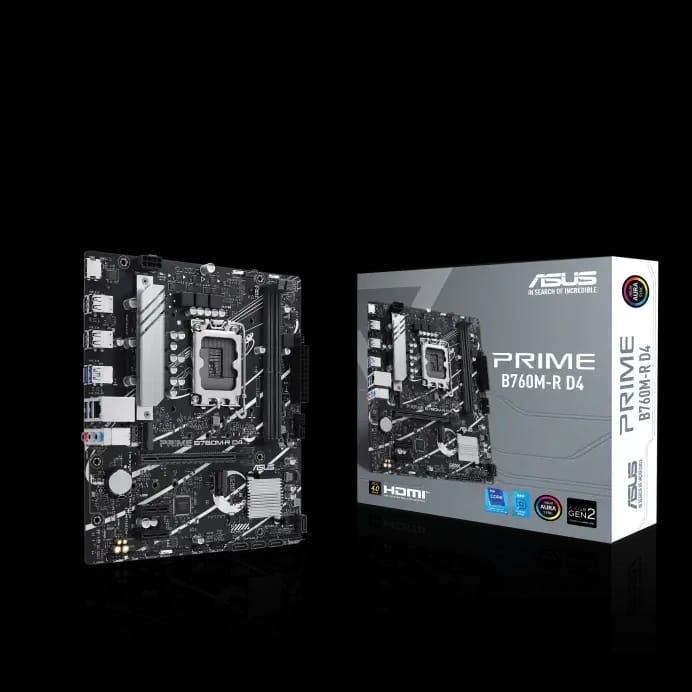 اللوحة الأم Asus PRIME B760M-R D4 DDR4